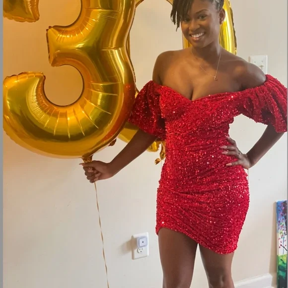 strapless open back dress Airina Dress: Red Mini Dress for Birthday Celebration main image 0